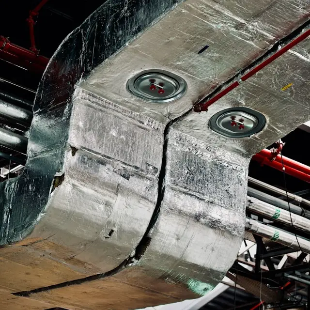 Insulation on air ducts